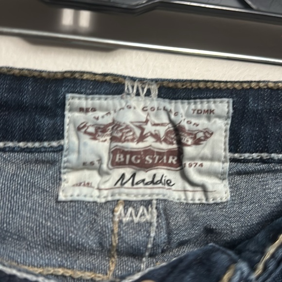 Big Star Maddie bootcut denim jeans distressed 32 long - Picture 4 of 7